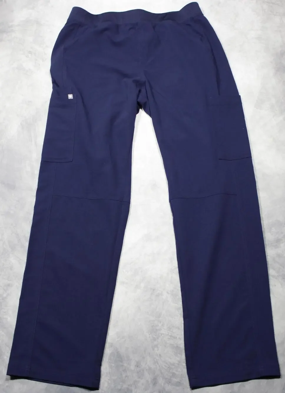 FIGS Technical Collection Cargo Pants Mens XL Blue Scrub Elastic Waist